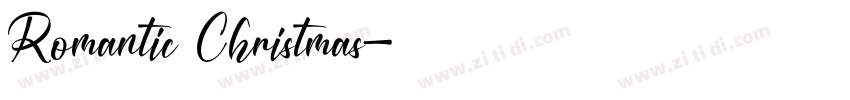 Romantic Christmas字体转换
